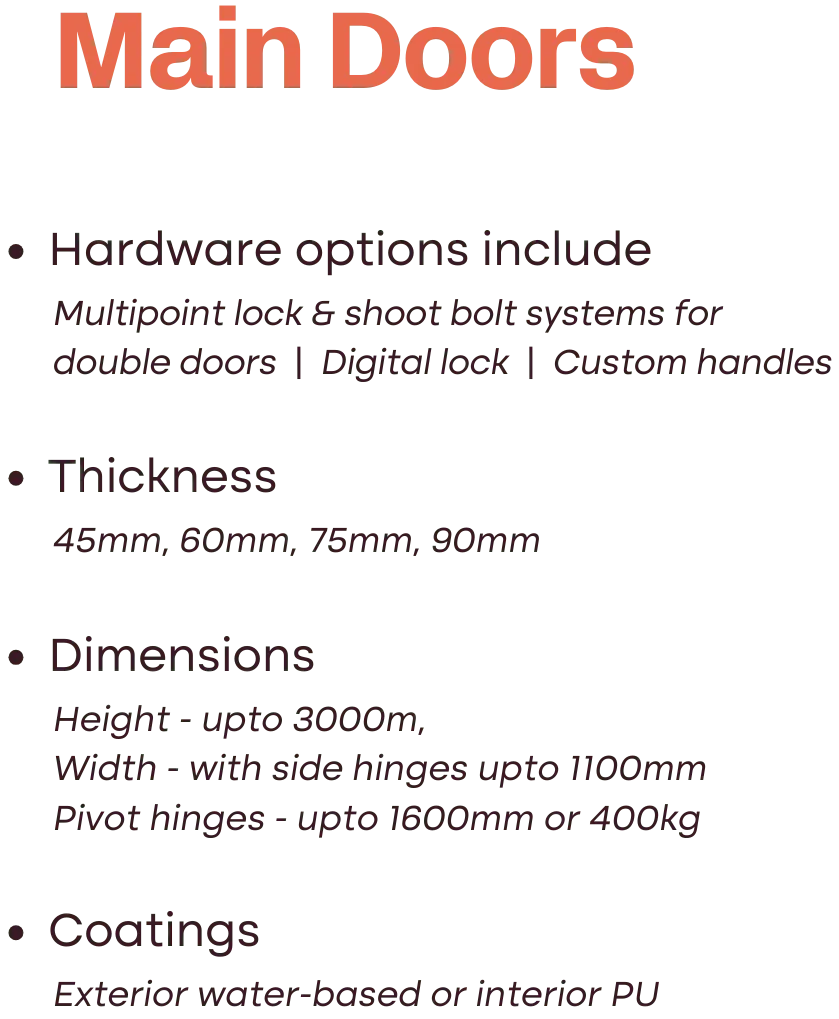 Main Door Key Features Inactive